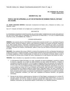 Ley de Extinción de Dominio para el Estado de Colima