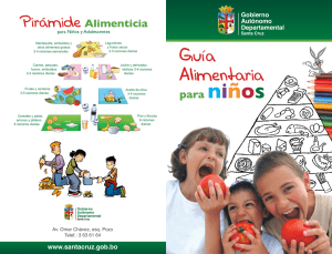 Guía Alimentaria para niños - Gobierno Autónomo Departamental