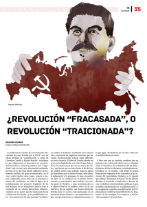 ¿Revolución “fracasada”, o revolución