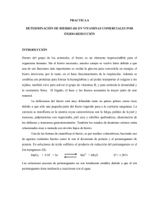 PRACTICA 6 DETERMINACIÓN DE HIERRO (II) EN VITAMINAS