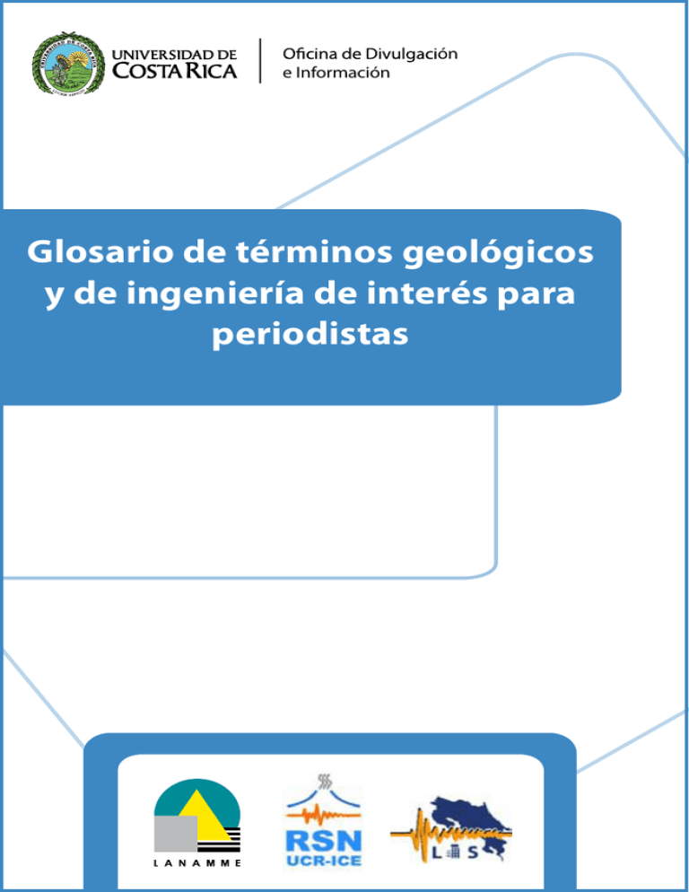 Glosario De Términos Geológicos Y De Ingeniería De Interés Para