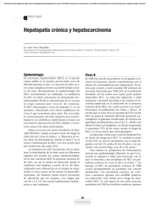 Hepatopatía crónica y hepatocarcinoma