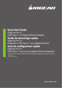 Quick Start Guide Guide de demarrage rapide Guia de
