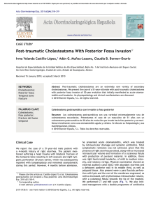 Post-traumatic Cholesteatoma With Posterior Fossa Invasion