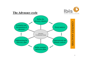 The Advocacy cycle