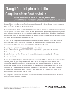 oot or Ankle Ganglión del pie o tobillo