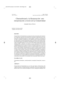 Chateaubriand y la Restauración: una interpretación a través de Le
