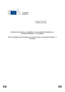 Hacia una política comercial sólida para la Unión - EUR-Lex