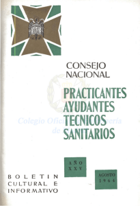 Agosto 1964 en PDF - CODEM. Ilustre Colegio Oficial de Enfermería