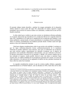 Nicolás Cruz I. El presente trabajo intenta describir y analizar los