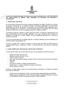 Pliego de prescripciones técnicas.