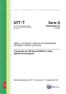 UIT-T Rec. Serie G Suplemento 43 (11/2006) Transporte de