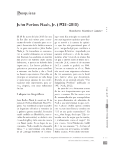 John Forbes Nash, Jr. - Facultad de Economía