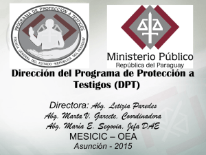 Dirección del Programa de Protección a Testigos (DPT)