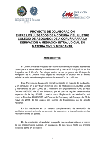 Proyecto de Colaboración entre los Juzgados de A Coruña