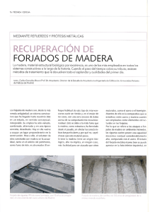 RECUPERACIÓN DE FORJADOS DE MADERA