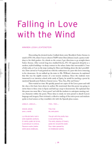 Falling in Love with the Wind