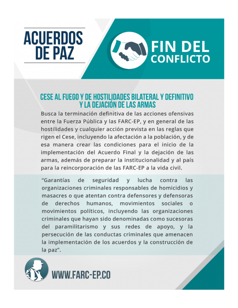 Fin Del Conflicto FARC EP