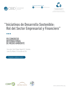 Iniciativas de Desarrollo Sostenible: Rol del Sector