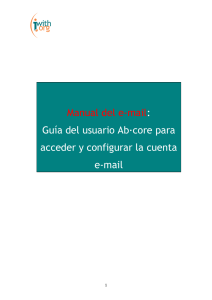 Manual del e-mail: Guía del usuario Ab·core para acceder y