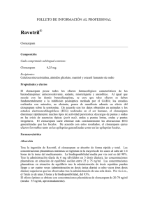 Folleto Médico Ravotril sublingual 0,25 mg \(aprobado 2005\)