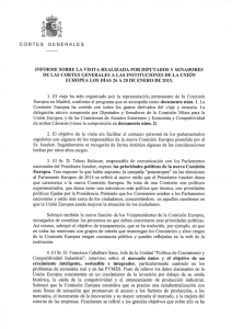 Jornadas de intercambios en la Comisión Europea de Diputados y