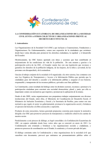 1 la confederación ecuatoriana de organizaciones de la sociedad