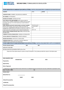 refund form / formulario de devolución