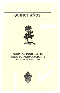 Page 1 QUINCE AÑOS NORMAS PASTORALES PARA SU