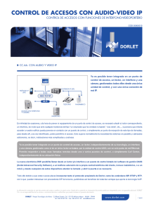 control de accesos con audio-video ip