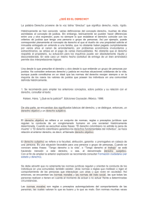 ¿QUÉ ES EL DERECHO? La palabra Derecho proviene de la voz