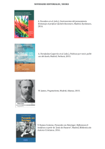 NOVEDADES EDITORIALES / BOOKS A. Escudero et al. (eds