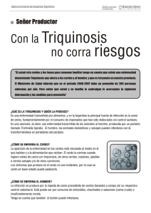 Cuadernillo Triquinosis - Ministerio de Asuntos Agrarios