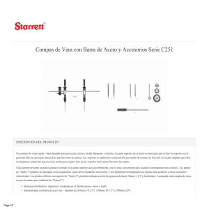 Compas de Vara con Barra de Acero y Accesorios Serie C251