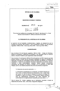 Decreto 4915 - Presidencia de la República de Colombia