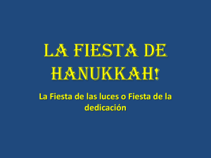 la fiesta de hanukkah! - Desde el Monte de Efraim