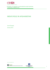 INDIA`S ROLE IN AFGHANISTAN