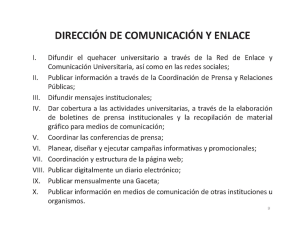 DIRECCIÓN DE COMUNICACIÓN Y ENLACE