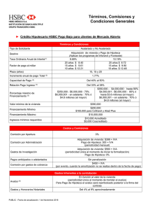 TÉRMINOS Y CONDICIONES DEL CRÉDITO