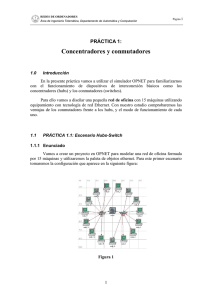 Concentradores y conmutadores - Área de Ingeniería Telemática