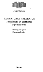 CARICATURAS Y RETRATOS Semblanzas de escritores y
