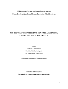 Uso del teléfono inteligente con fines académicos. Caso de estudio