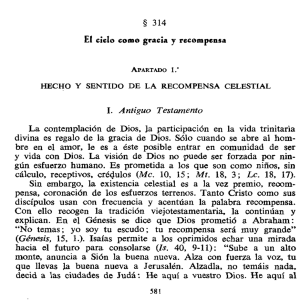 Q 314 El cielo como gracia y recompensa