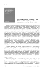 1998, Sociolingüística de la lengua catalana