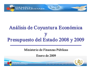 Análisis de Coyuntura Económica y Presupuesto 2008