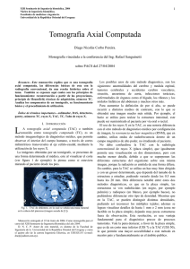 Tomografía Axial Computada - Núcleo de Ingeniería Biomédica