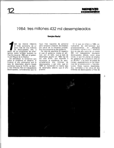 1984: tres. millones 432 mil desempleados - RU-Económicas