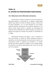 TEMA 19 EL ESTRÉS EN PROFESIONES SANITARIAS.