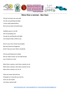 More than a woman - Bee Gees