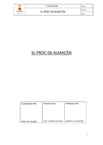 SL PROC 06 ALMACÉN